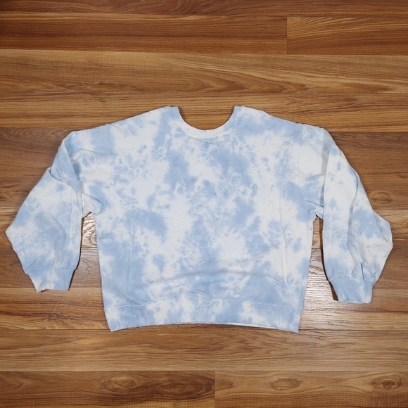 AR-33 Blue Tie Dye Sweatshirt & Short Set Large - Picture 3 of 14
